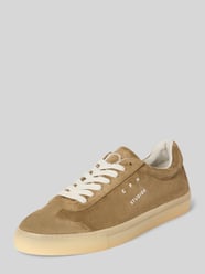 Sneakersy skórzane z nadrukiem z logo model ‘Retro’ od Copenhagen - 11