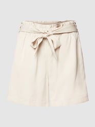 Shorts mit Stoffgürtel von Tom Tailor Denim Beige - 8