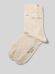 Sokken van biologische katoenmix in een set van 2 paar van Marc O'Polo Beige - 8