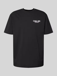 T-Shirt mit Rundhalsausschnitt Modell 'CALLME' von Only & Sons Schwarz - 30