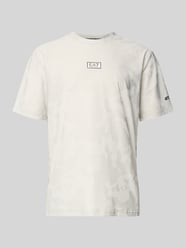T-Shirt mit Rundhalsausschnitt und Label-Detail von EA7 Emporio Armani - 29