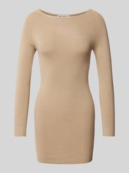 Minikleid mit U-Boot-Ausschnitt von Review Beige - 23