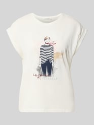 T-Shirt mit fixierten Ärmelumschlägen von Christian Berg Woman - 18