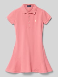 Licht uitlopend polojurk van katoenmix van Polo Ralph Lauren Teens Fuchsia - 7