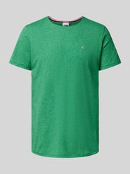 T-shirt z wyhaftowanym logo od Tommy Jeans Zielony - 40
