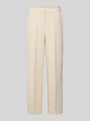 Wide fit stoffen broek met persplooien, model 'Denoa' van B.Young - 29