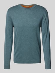 Pullover mit Rundhalsausschnitt aus reiner Baumwolle von Tom Tailor Blau - 12