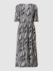 Maxi-jurk met all-over motief  van POM Amsterdam Grijs / zwart - 48