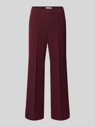 Straight Fit Bundfaltenhose Modell 'RENEE' von Raffaello Rossi Bordeaux - 3