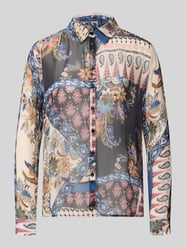 Regular fit overhemdblouse van pure viscose van Milano Italy - 45
