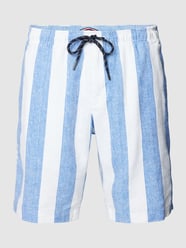 Bermudas mit Streifenmuster von Tommy Hilfiger Blau - 33