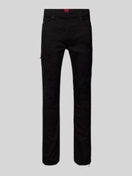 Slim Fit Jeans im 5-Pocket-Design Modell 'HUGO 734' von HUGO Schwarz - 28