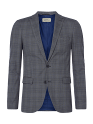 Slim Fit 2-Knopf-Sakko mit Glencheck Modell 'Spencer' von Montego - 34