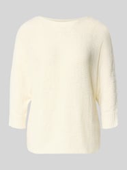 sweter z dzianiny z rękawem o dł. 3/4 model 'Tapper' od FREE/QUENT - 11
