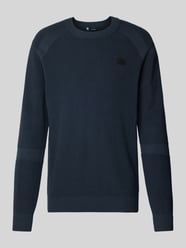 Strickpullover mit Label-Stitching von G-Star Raw Blau - 22