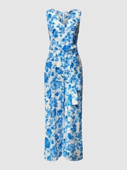 Jumpsuit mit Allover-Print Modell 'MILOS' von Mango Blau - 43