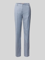 Stoffen slim fit broek met structuurpatroon van Christian Berg Woman Selection - 5