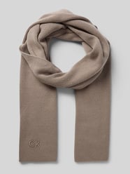 Schal mit Label-Stitching von CK Calvin Klein Braun - 16