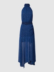 Maxikleid mit Allover-Muster Modell 'ADELA' von Mango Blau - 28