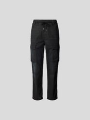 Cargohose mit elastischem Bund von Diesel Grau - 4