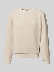 Sweatshirt mit Label-Detail Modell 'Contem' von BOSS Beige - 6