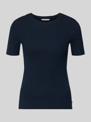 T-shirt o kroju slim fit z mieszanki bawełny od Tom Tailor Denim - 29