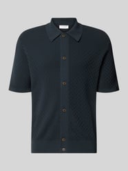 Koszulka polo o kroju regular fit z fakturowanym wzorem model 'ARAAWEN' od Tiger of Sweden - 1