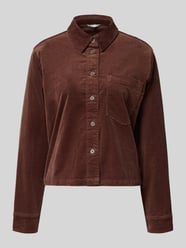 Koszula z aksamitu o kroju regular fit z mieszanki bawełny od Tom Tailor Denim - 1