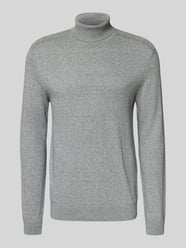 Sweter z wywijanym kołnierzem z prążkowanymi wykończeniami od Selected - 38