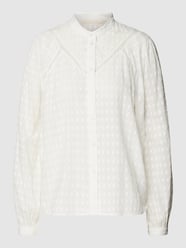 Blouse met structuurmotief van edc By Esprit Wit - 14