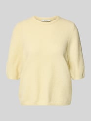 T-shirt o kroju relaxed fit z mieszanki alpaki model 'Alpha' od Gestuz - 19