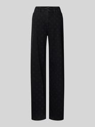 Straight fit jeans met all-over motiefprint van Marc Cain - 15