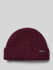 Beanie mit Logo-Patch von Barbour Bordeaux - 1