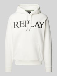 Hoodie met ribboorden van Replay - 1