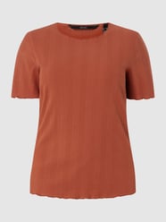 PLUS SIZE T-shirt van biologisch katoen, model 'Grunt' van Vero Moda Curve Rood - 42