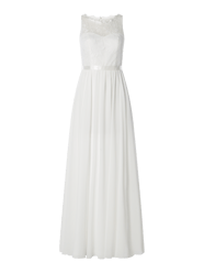 Abendkleid aus Spitze und Chiffon von Luxuar - 17