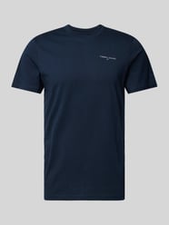 T-Shirt mit Label-Print von Tommy Jeans Blau - 10
