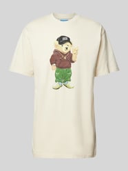 T-Shirt mit Rundhalsausschnitt Modell 'PEACE' von MARKET Beige - 4