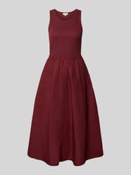 Fit and Flare Freizeitkleid aus reiner Baumwolle von s.Oliver RED LABEL Bordeaux - 26