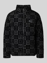 Regular Fit Steppjacke mit Label-Detail und Karomuster von COLUCCI - 2