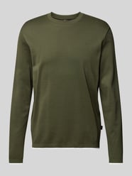 Sweatshirt met labeldetail, model 'Frido' van Windsor Groen - 43