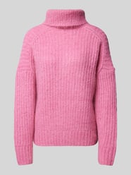 Strickpullover mit Rollkragen von Fynch-Hatton Pink - 10