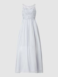 Avondjurk van chiffon met ornamentele borduursels van Laona Paars - 21
