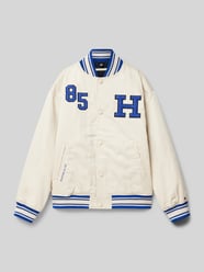 College-Jacke mit gerippten Abschlüssen von Tommy Hilfiger Teens Beige - 10