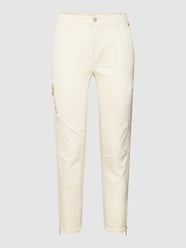 Straight Fit Jeans im Destroyed-Look Modell 'RICH CARGO' von MAC Weiß - 26