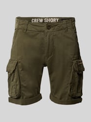 Szorty z kieszeniami cargo model 'CREW SHORT' od Alpha Industries - 27