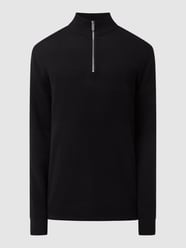 Troyer aus Baumwolle Modell 'Maine' von Selected Homme Schwarz - 9