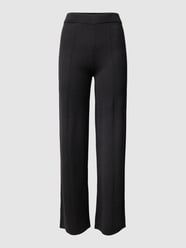 Flared broek in gebreide look, model 'Ragtime' van MaxMara Leisure Grijs / zwart - 18