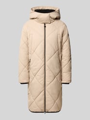 Regular fit gewatteerde mantel met tweewegritssluiting model 'RICHELLE' van Frieda & Freddies Beige - 38