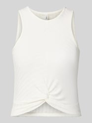 Top o kroju slim fit w stylu kopertowym model ‘SANDY’ od Only - 6
